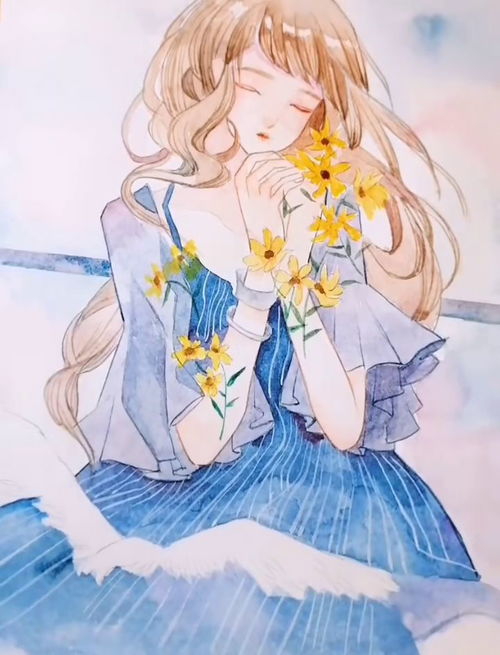 水彩手绘头像