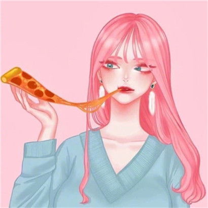 淑女卡通图片头像女生qq头像