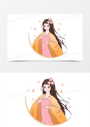 图片素材古风美女设计模板下载熊猫办公