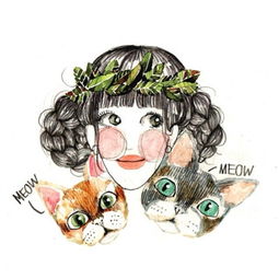 女生小清新头像绘画qq头像