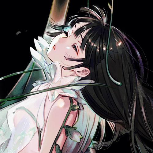 女生头像病娇绘画齐眉举案