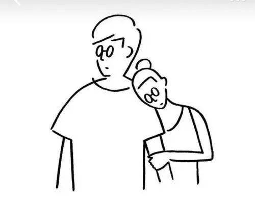 简笔画头像女生ins文案
