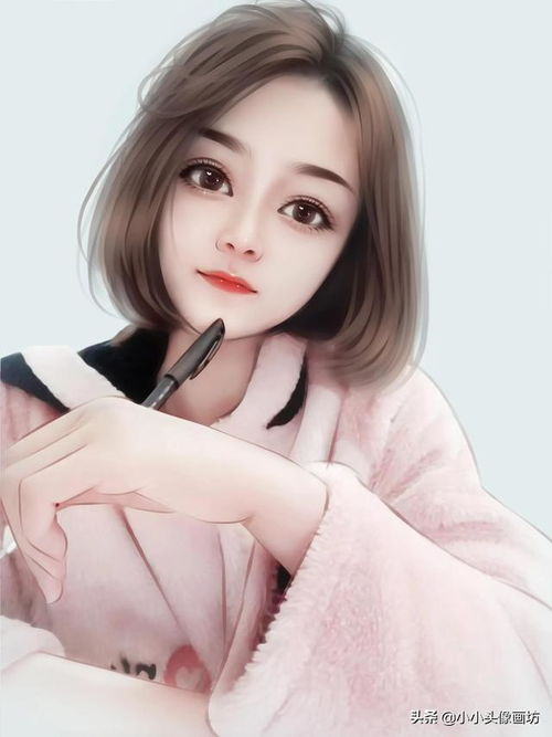 你的头像该换了,真人大眼睛芭比娃娃手绘头像,甜美又减龄