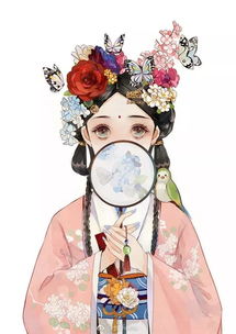 画家笔下的美人,古香古色,美翻了
