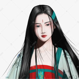手绘人物古装美女png装饰素材图片免费下载高清psd千库网图片编号11491766