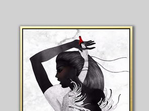 北欧简约手绘创意黑白性感美女天鹅玄关背景墙装饰画图片设计素材高清模板下载53.67mb抽象装饰画大全