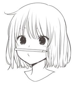 谁有黑白的手绘女生头像