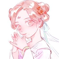 惊艳的古风女生头像本是青灯不归客,但因浊酒留风尘