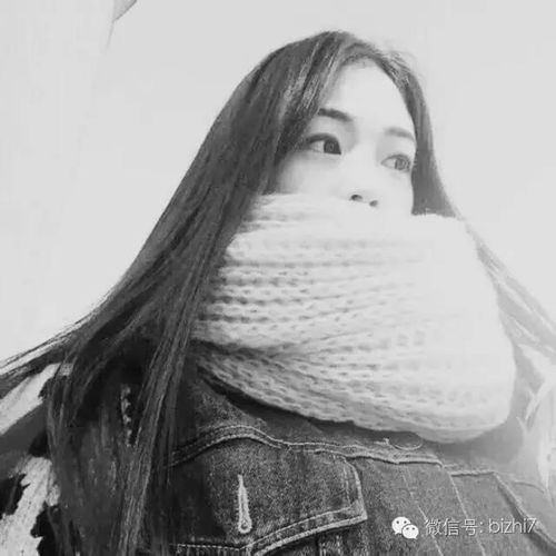 微信头像女个性黑白伤感女头