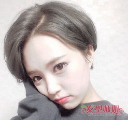 日式短发发型图片日韩发型短发颜色发型师姐