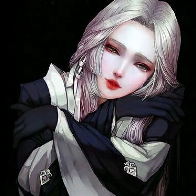 唐崎夜雨手绘古风女生头像