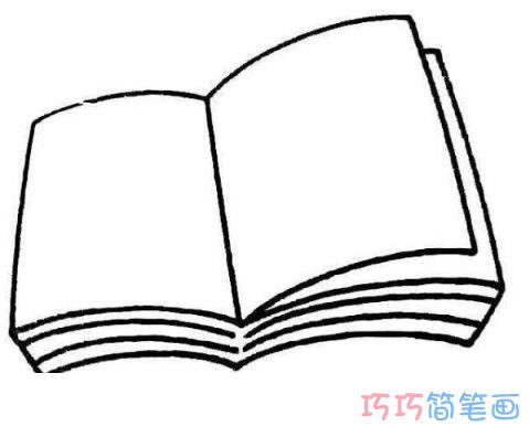 幼儿简笔画一本书怎么画简单好看