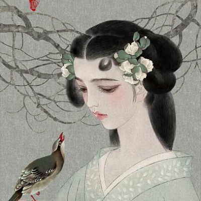 古风女生头像,尧立插画12张词牌美人