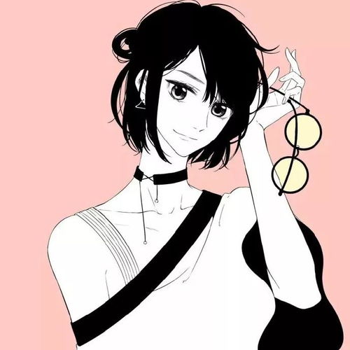 治愈系手绘动漫女生头像人间烟火,山河远阔