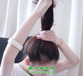 女生好看包子头的扎法图解发型图片