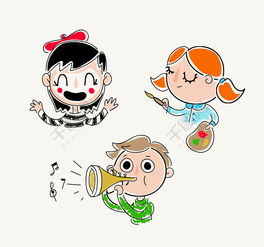 3款彩绘儿童头像矢量素材矢量图免费下载ai格式编号26401956千图网
