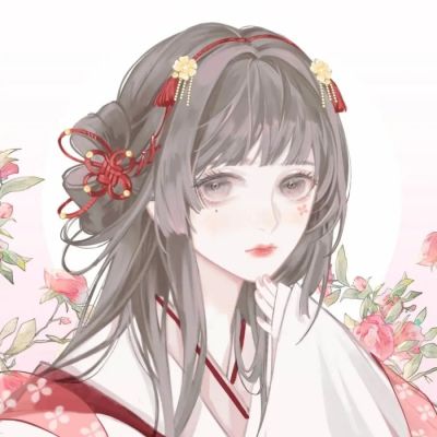 一组可爱唯美的手绘女头