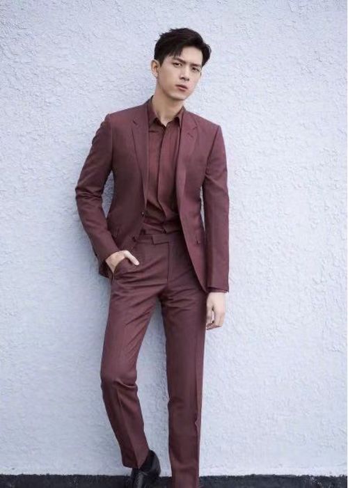 李现身穿灰色条纹西装,尽显霸道总裁范,你愿意做他员工吗