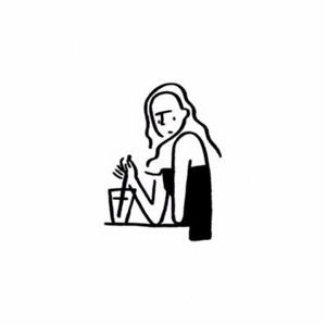 手绘头像女生定制心上