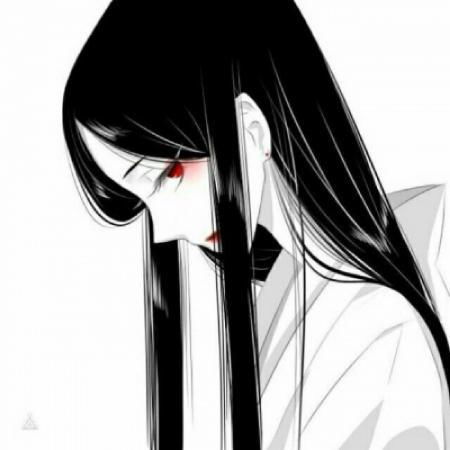 好看的女生头像有点丧黑白