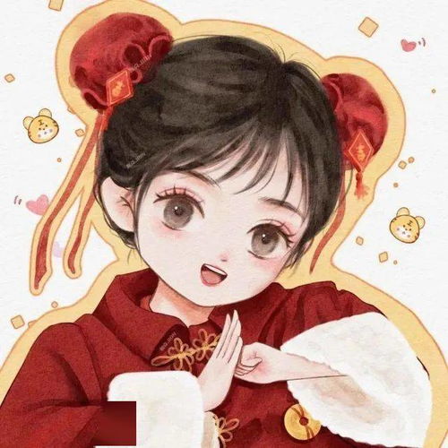 女生温柔的头像卡通闺蜜