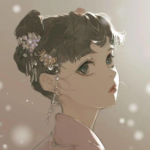 古风动漫头像世人皆唱桃之夭夭见你才知灼灼其华