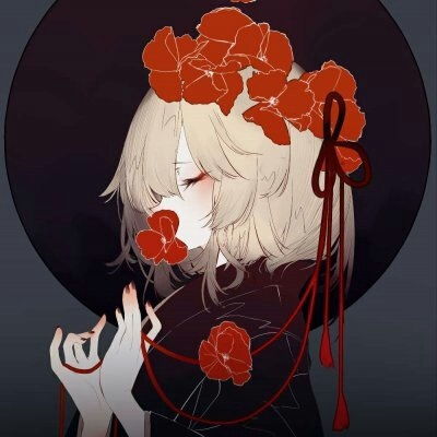 绽放魅力的手绘女生头像,全部是高清的精品