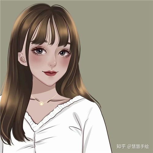 手绘头像女可爱小女孩手绘头像女可爱卡通简单超可爱女生头像