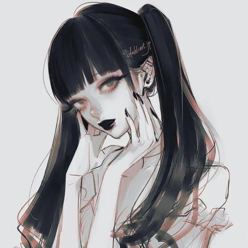 伤感卡通头像女生全身开心一点