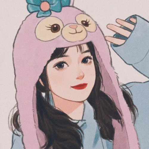 手绘女生头像
