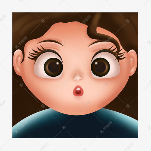 可爱女孩头像立体手绘插画psd素材图片免费下载千库网