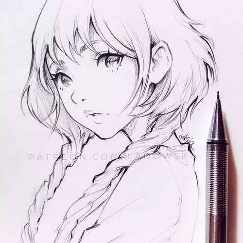 小清新的美少女漫画,拿去做头像吧