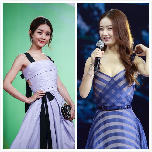 赵丽颖宛如少女,一袭白裙搭配蝴蝶结,是仙女下凡,没错了