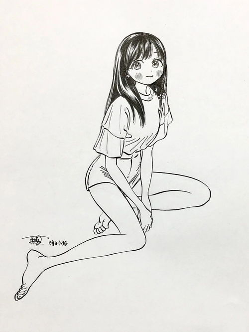 美图分享超精美的漫画线稿,关于日系美少女日常的手绘作品
