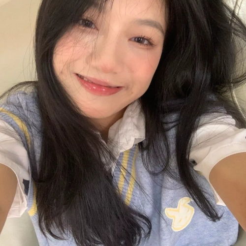 小清新真人头像女