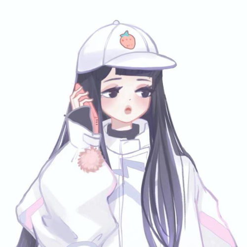 二次元可爱少女头像喜欢这双眼睛