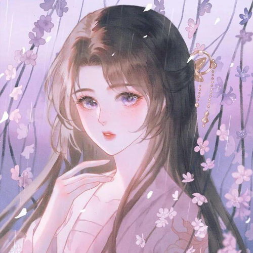 动漫女生头像超绝唯美的粉色系古风头像