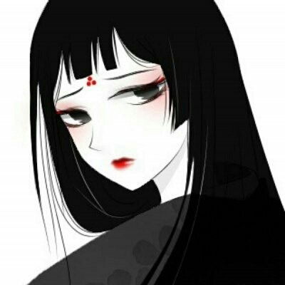 黑暗系动漫头像黑暗系列少女丧图片