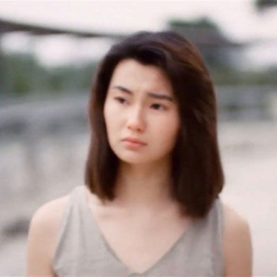 80年代复古港风侧颜美女头像