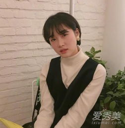 圆脸适合什么短发韩式空气刘海短发小圆脸mm也能驾驭爱秀美