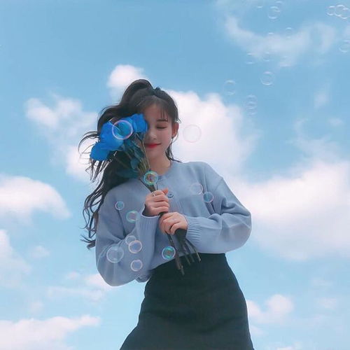 小清新头像女女孩的裙摆撑得起所有温柔和盛夏