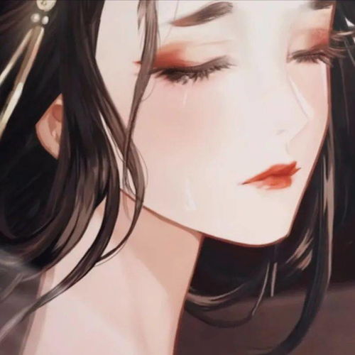 意境古风漫画女生头像芙蓉不及美人妆水殿风来珠翠香