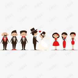 婚庆小人素材图片免费下载高清装饰图案psd千库网图片编号1247631