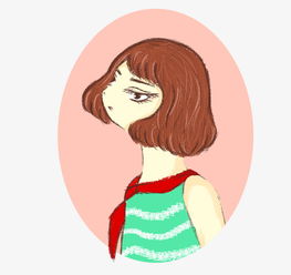 戴着红领巾的短发少女图片素材其他格式下载动漫人物大全