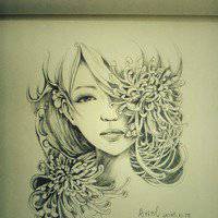 最新女生素描头像微信头像图片大全