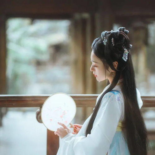唯美意境古风女生头像晓阴无赖似穷秋淡烟流水画屏幽