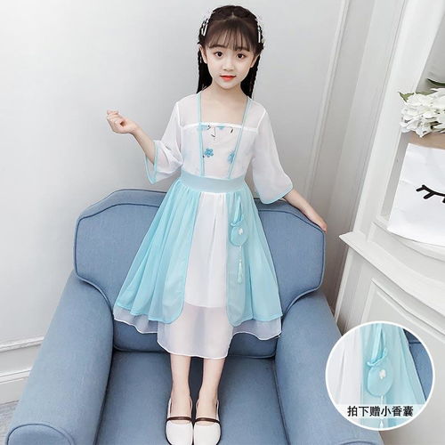 女童夏季新款古装汉服大儿童超仙襦裙小女孩中国风夏装连衣裙子