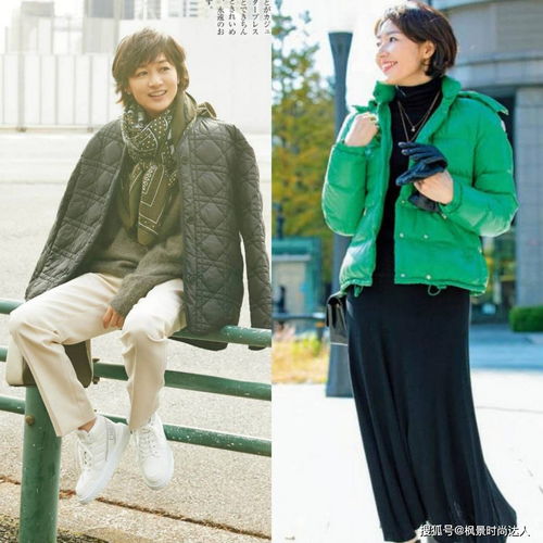 大龄女性冬天要穿出利落感短款羽绒服时髦又飒,美得高级