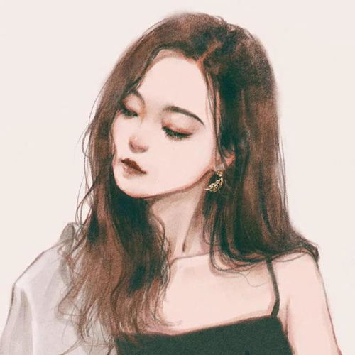 你的头像该换啦,复古水彩女生真人手绘动漫头像,总有你喜欢的