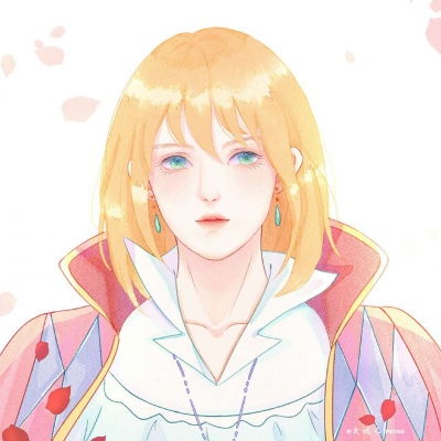 卡通动物可爱头像女插画